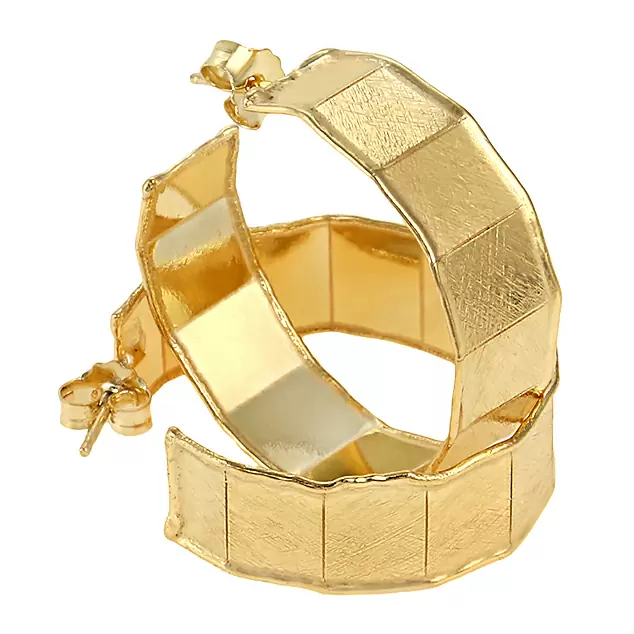 Серьги конго SOR55GR-G серебро
