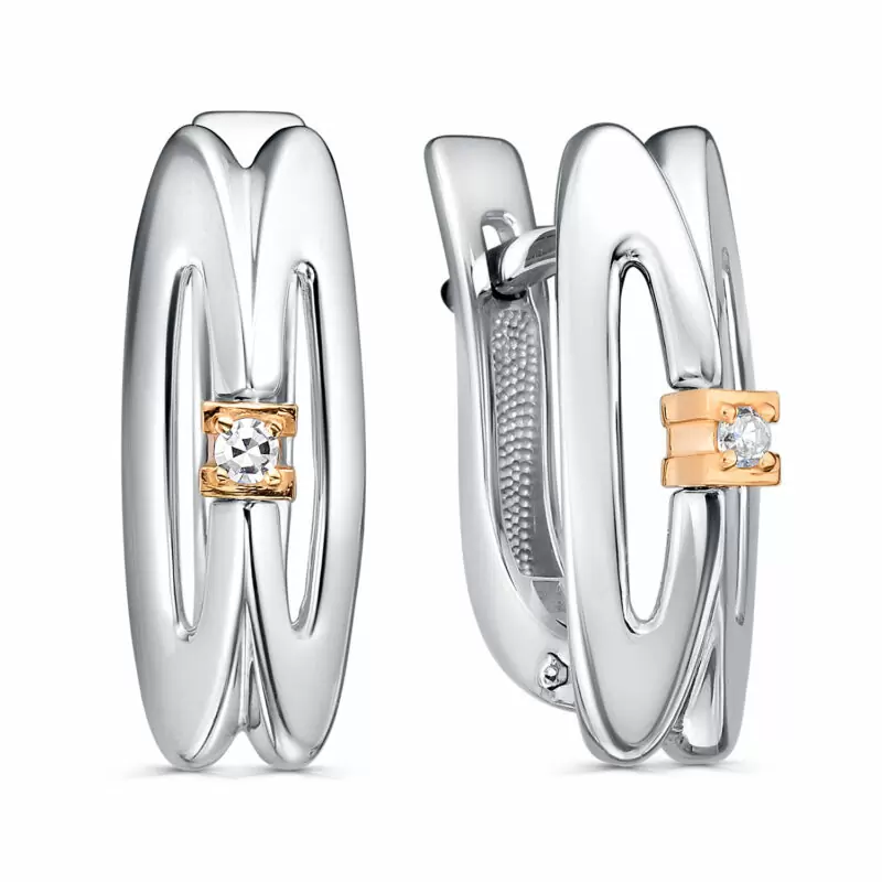 Серьги 12-980-1000 серебро