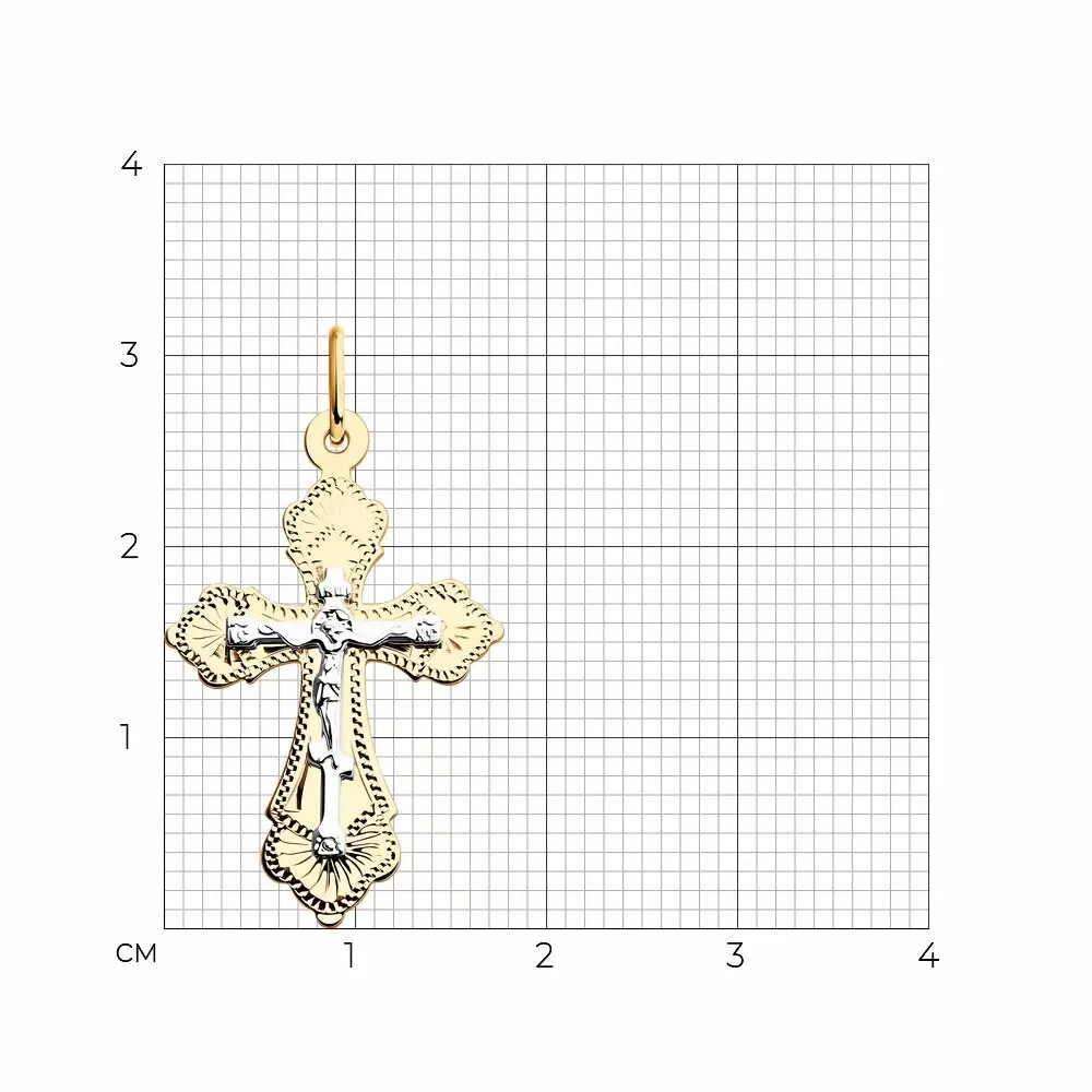 Крест христианский 121212 золото Полновесный_2
