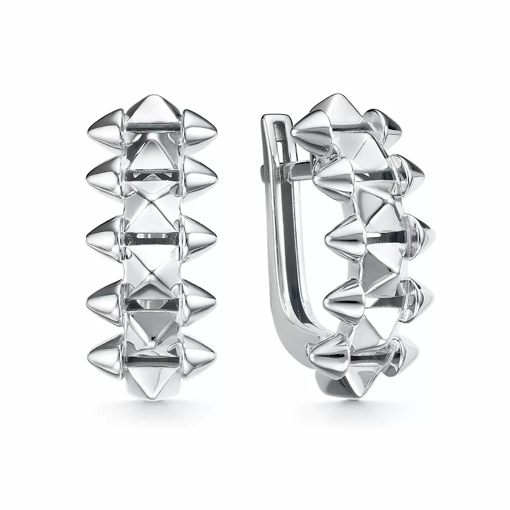Серьги с120631 серебро Картье шипы