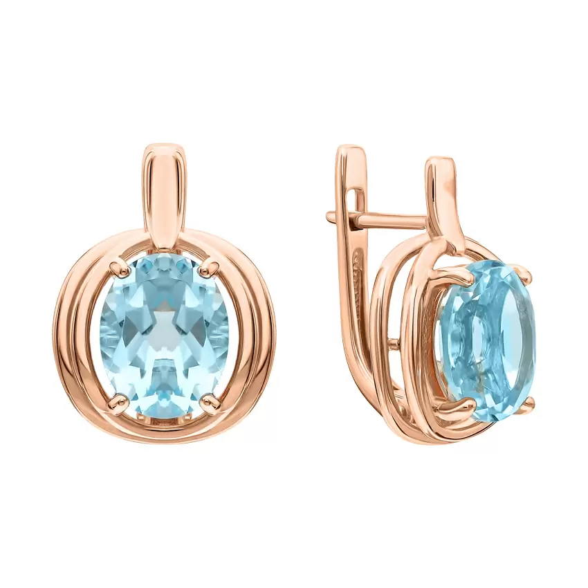 Серьги 210-1525-07 золото