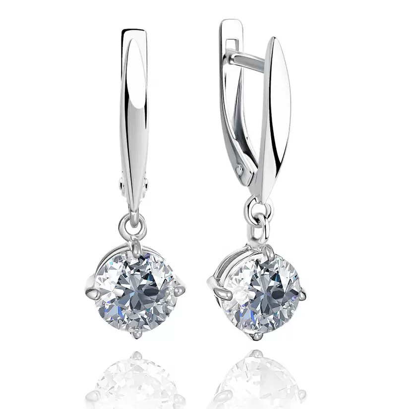 Серьги подвесные 54058 серебро