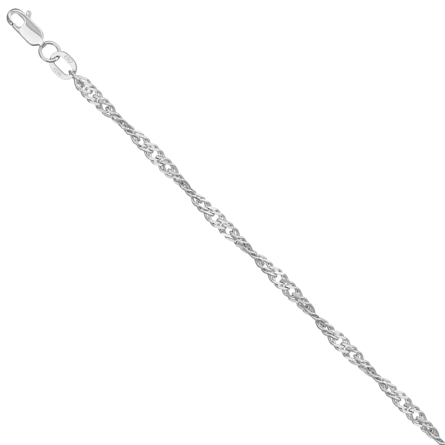 Цепь НЦ22-028Ю-3 d0.50   серебро Полновесная_0