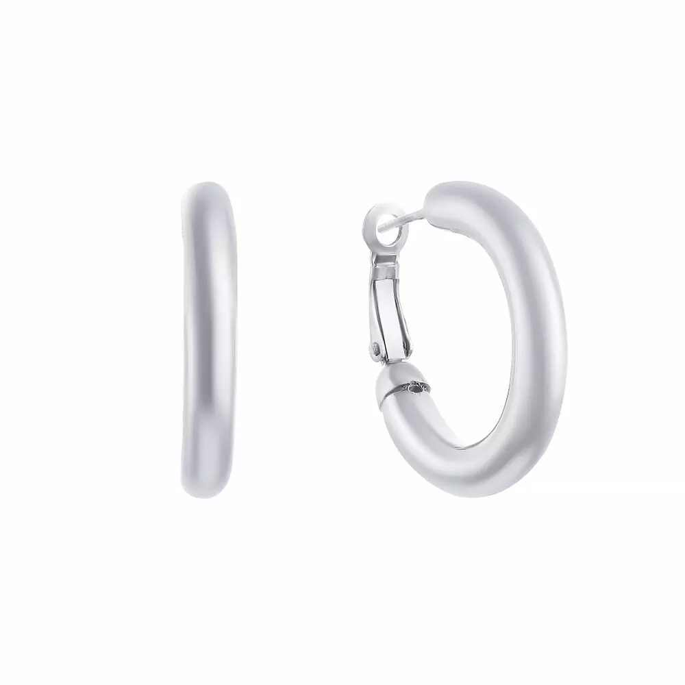 Серьги конго RY428-1-296-30P серебро