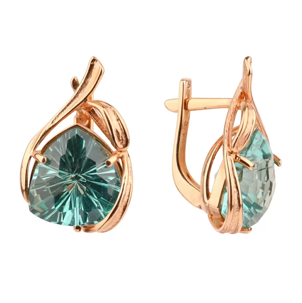 Серьги 3178 акв золото
