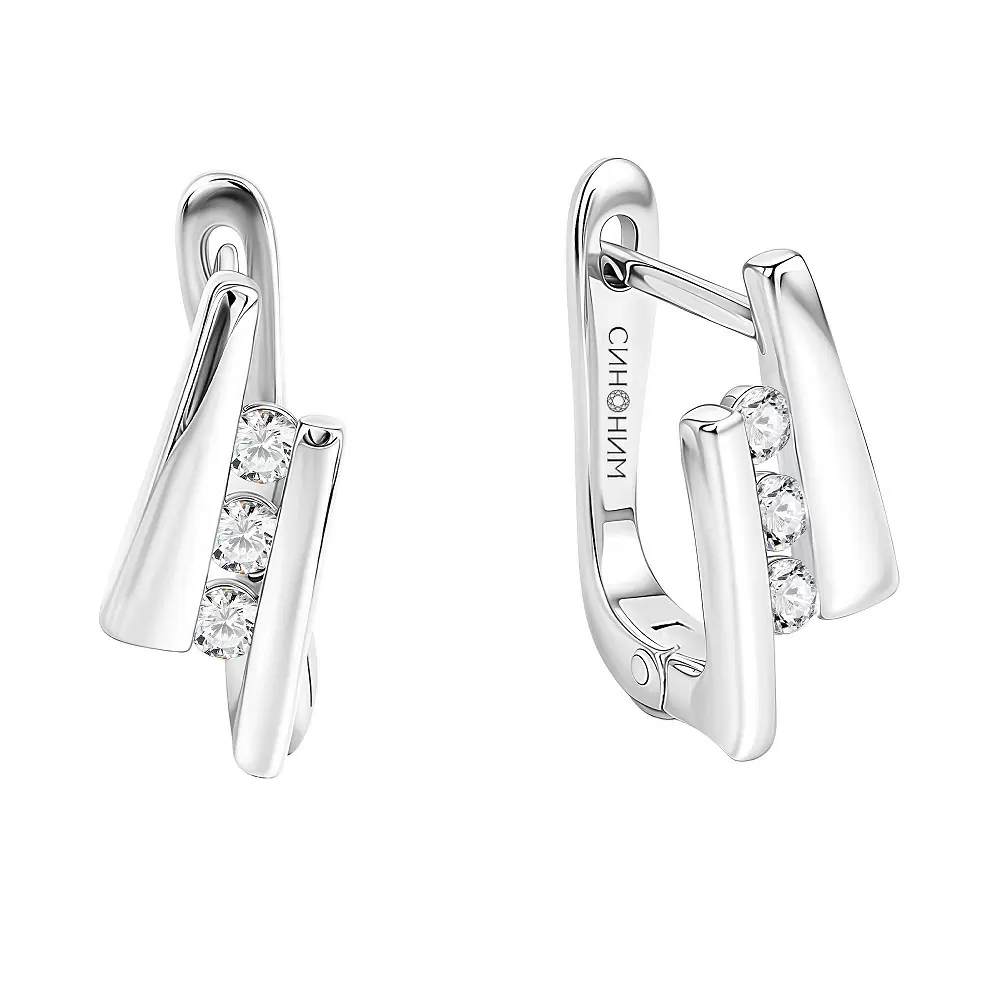 Серьги 192-009027 серебро
