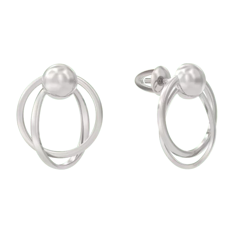 Серьги 1050272-00000 серебро