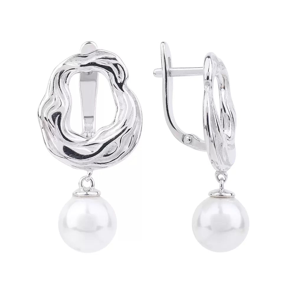 Серьги подвесные 1059652-01250-2S серебро