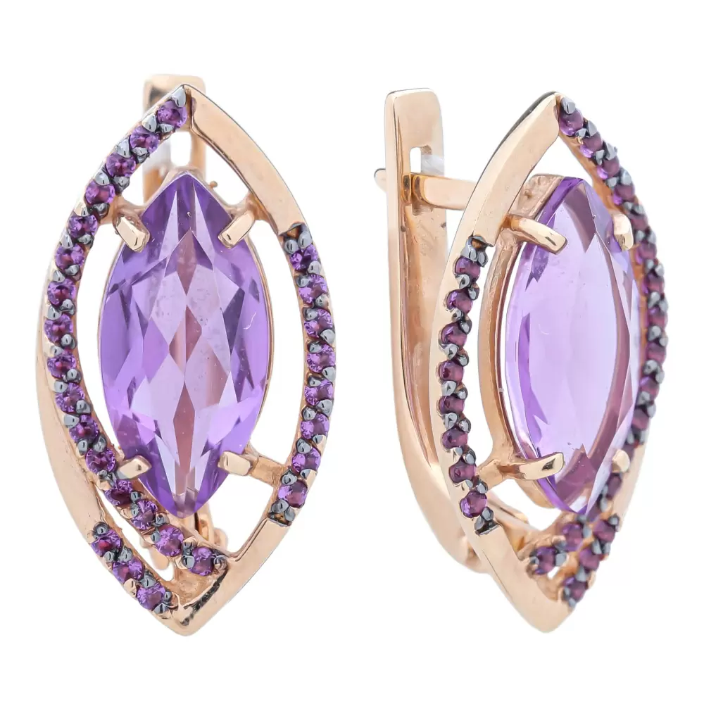 Серьги 8731-2 Ам золото