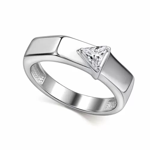 Кольцо один камень 01-4756.00КЦ-00 серебро_0