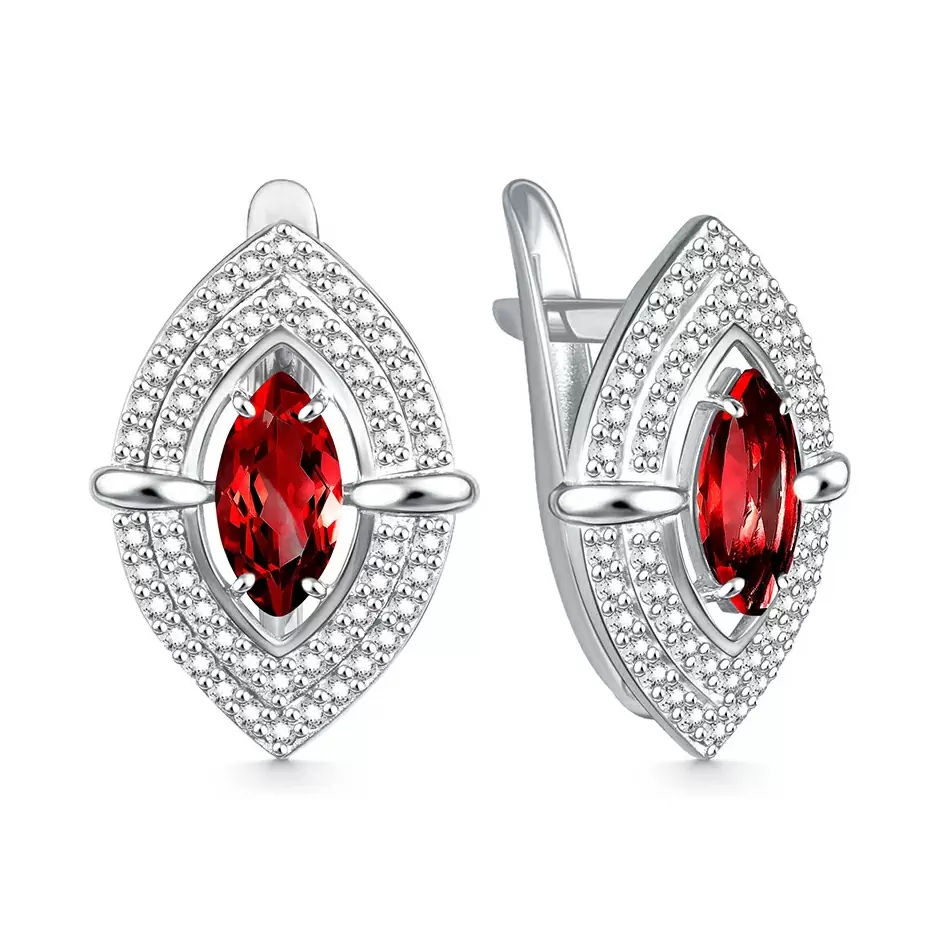 Серьги 207784-006-0019 серебро