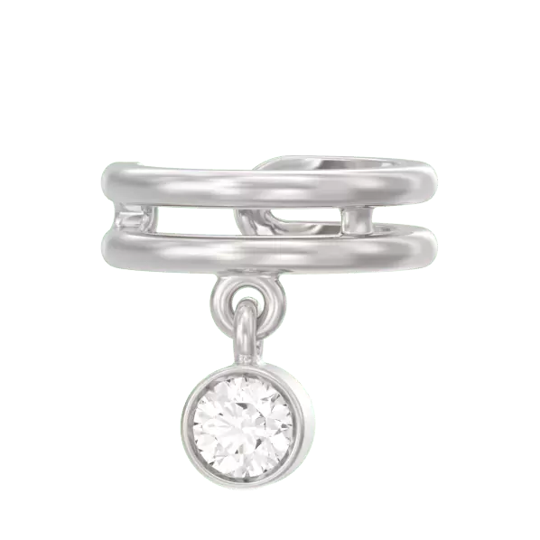 Серьги кафф 1046342-01210 серебро