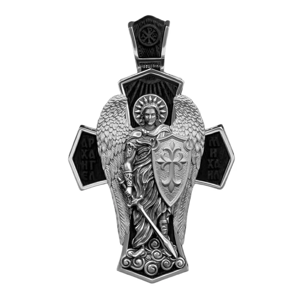 Крест христианский 365920-60 серебро Архангел Михаил