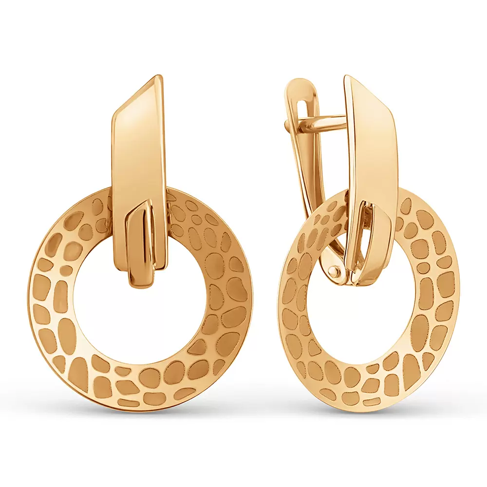 Серьги подвесные 504582-1000 золото