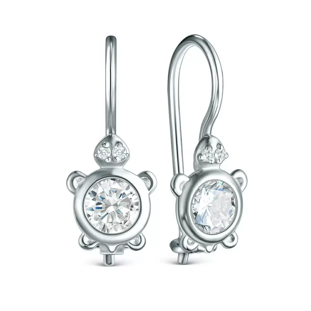 Серьги S2180551010 серебро Черепаха