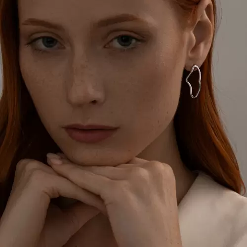 Серьги подвесные 94025899 серебро