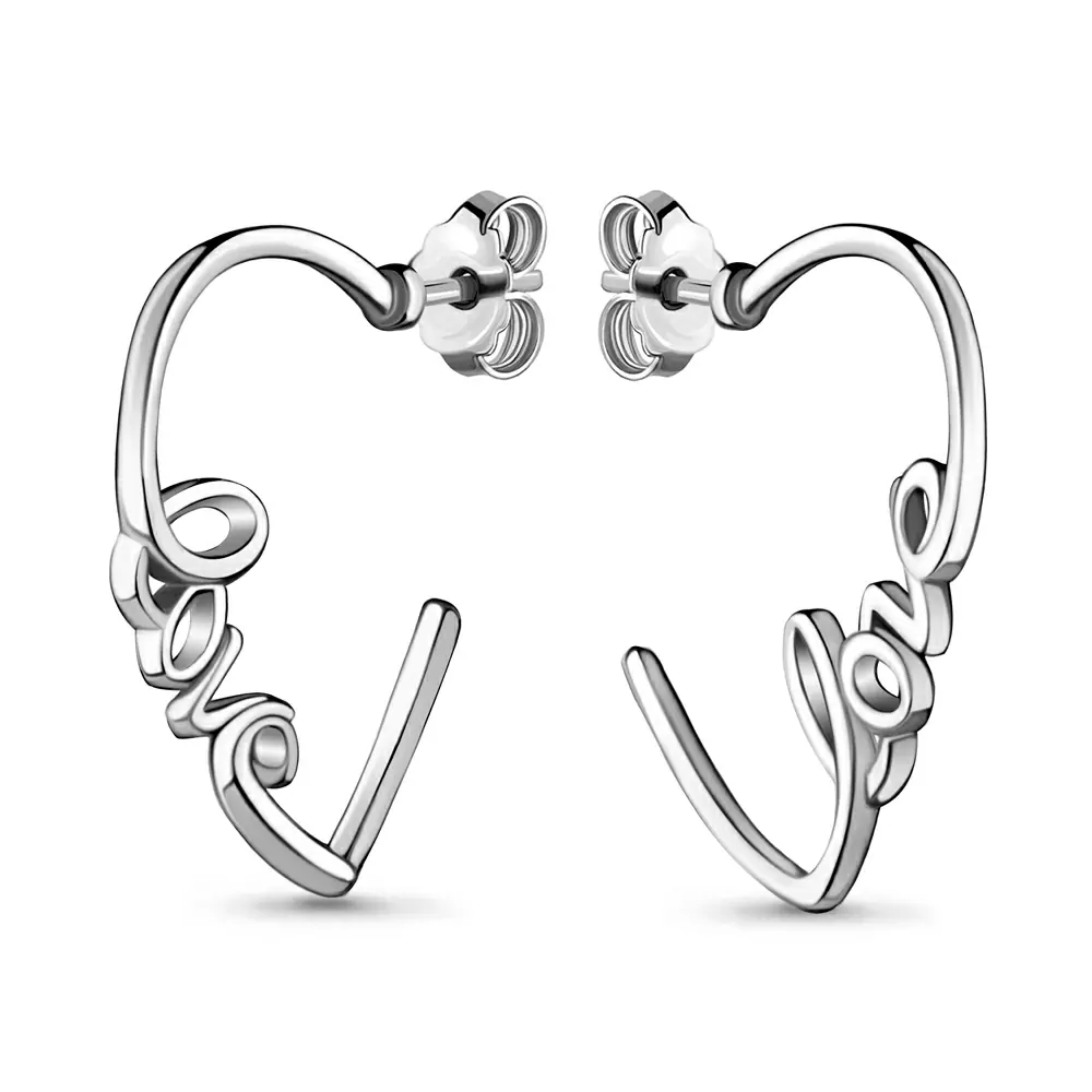 Серьги конго 33697.5 серебро LOVE