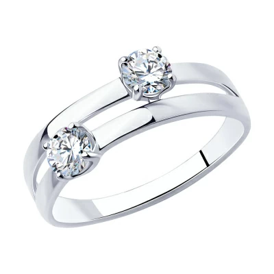 Кольцо 94013086 серебро