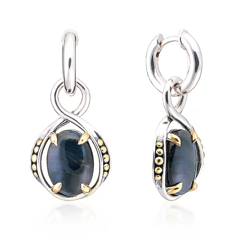 Серьги подвесные ER041583PIT-COV-M серебро