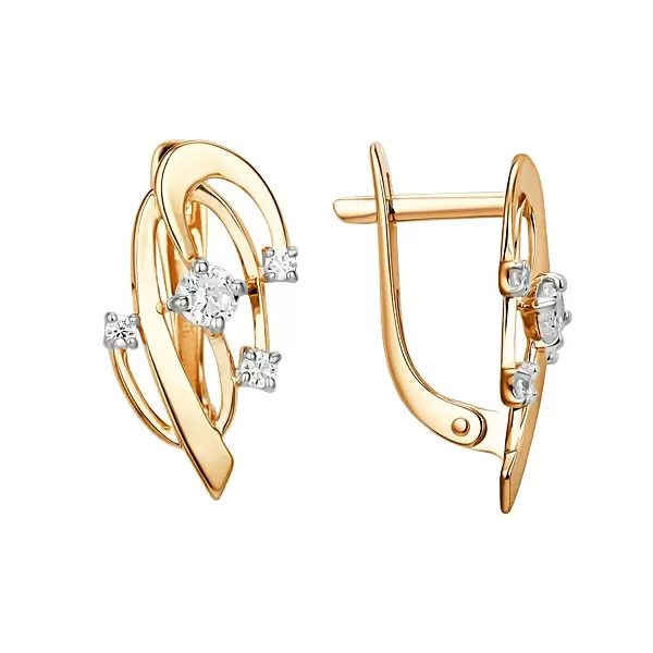 Серьги 016422-1102 золото
