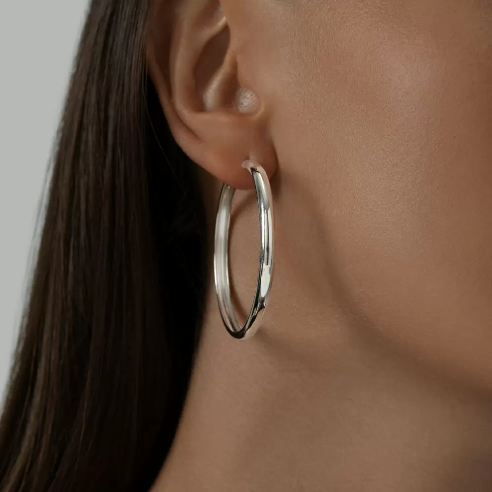 Серьги конго 94140012 серебро_1
