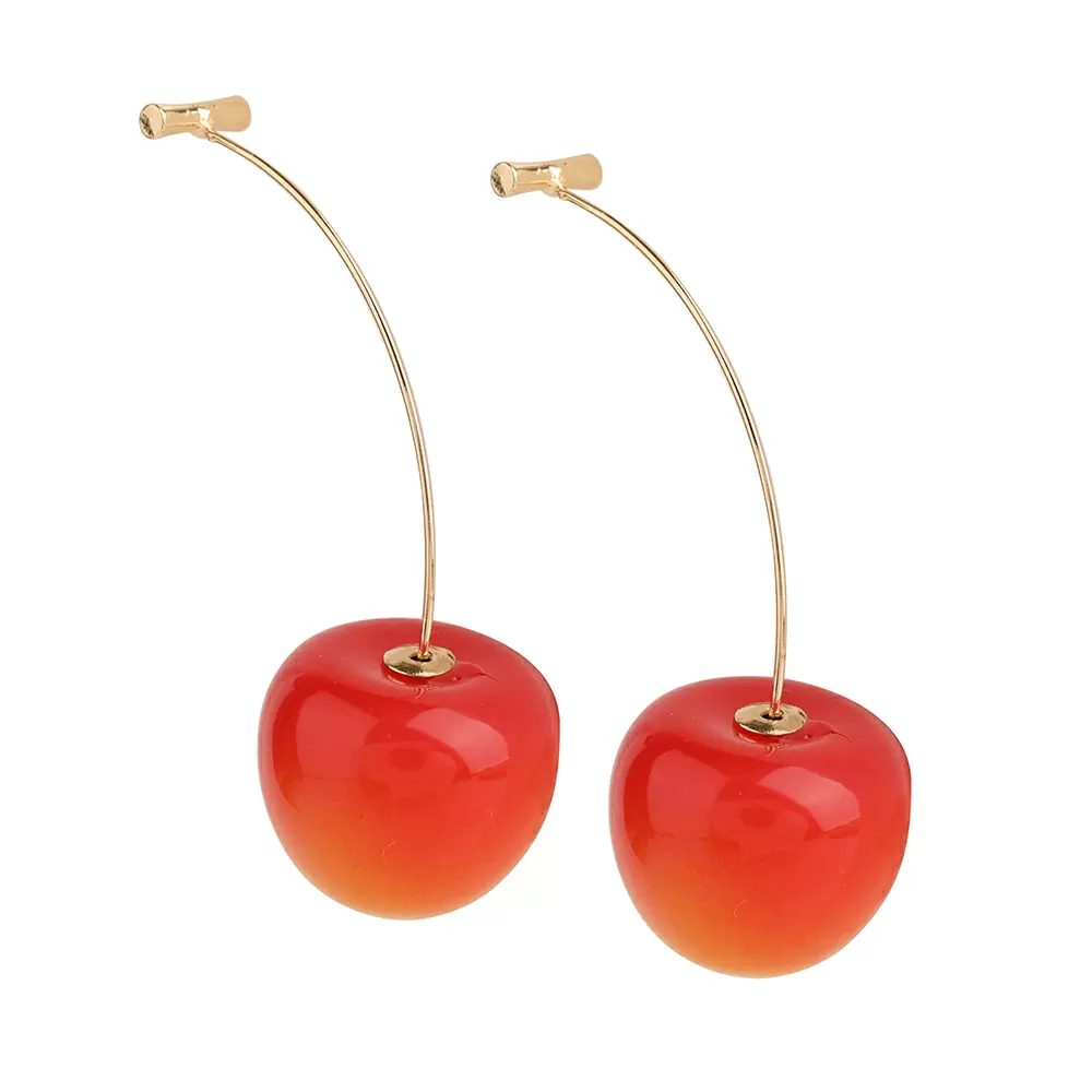 Серьги подвесные 261110361 ювелирный сплав вишня_0