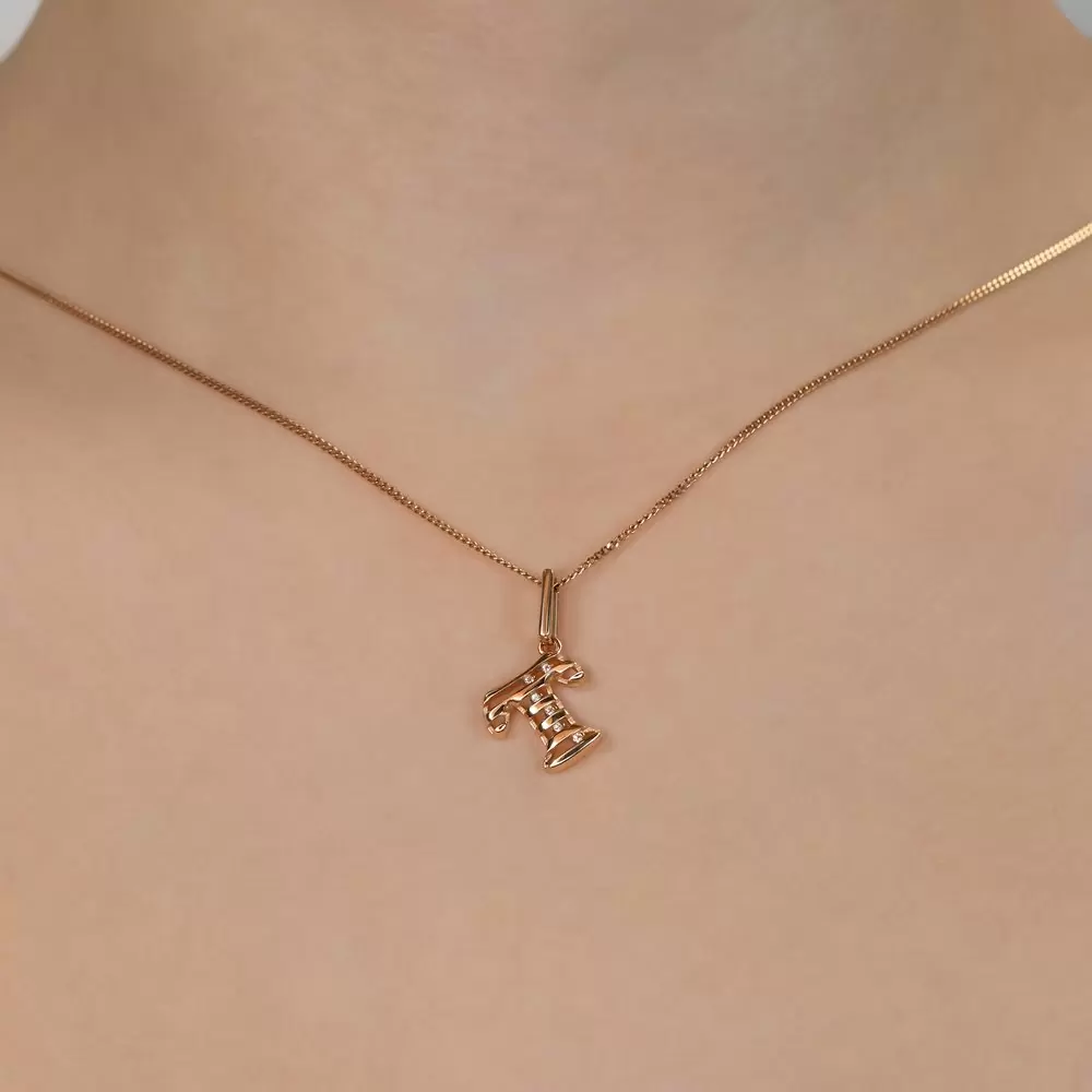 Подвеска буква 04-63-0234-00 золото Буква Т_1