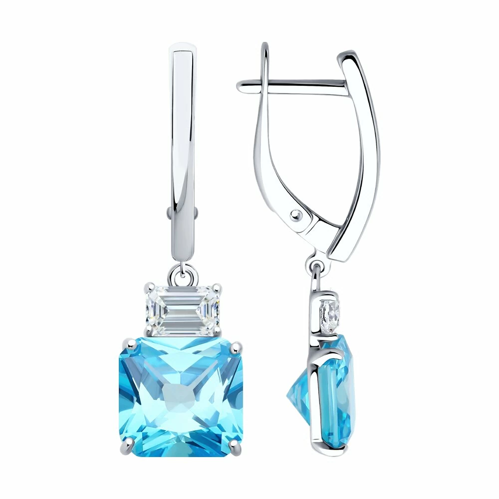 Серьги подвесные 94026768 серебро_0