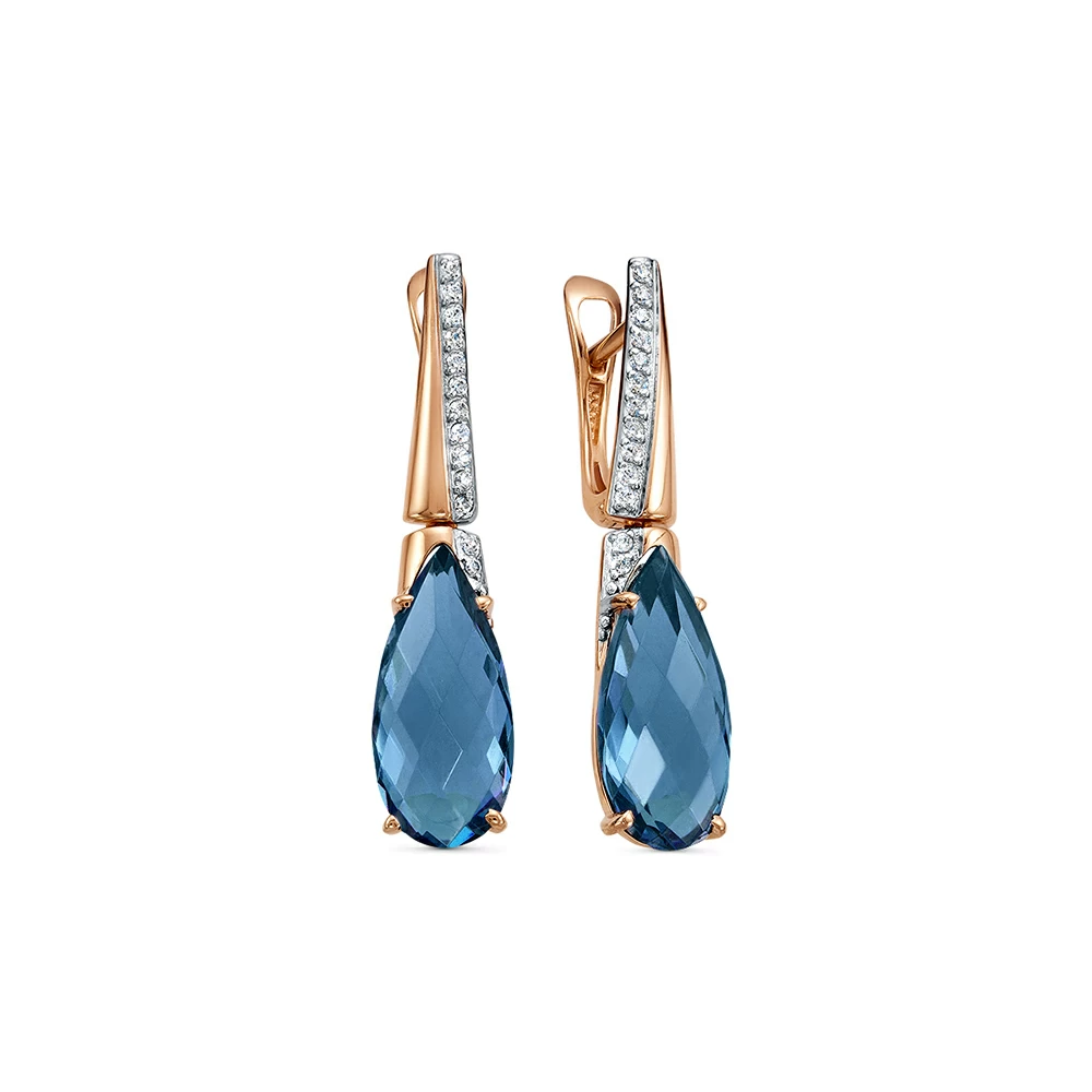 Серьги подвесные 21803575 топL золото