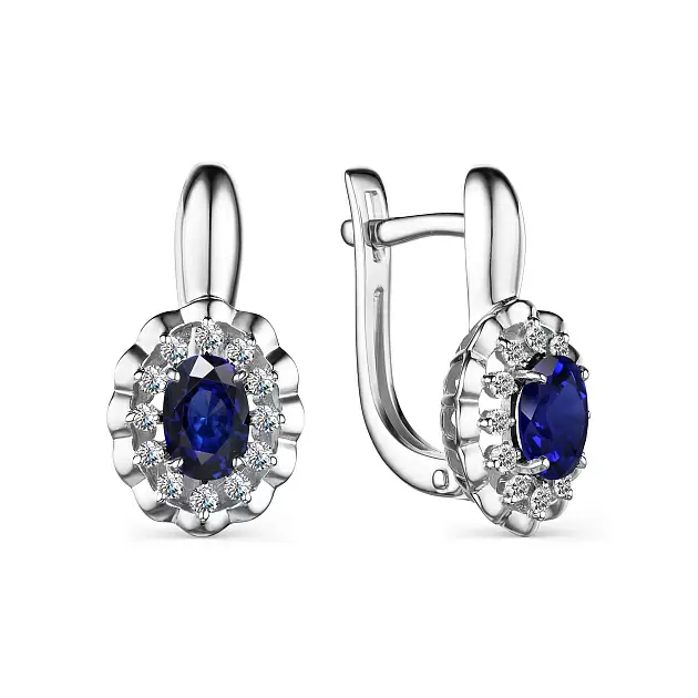 Серьги 02-3029.0ГТС-00 серебро