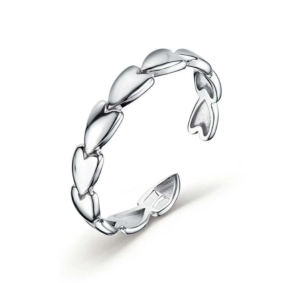 Кольцо к1136-1р серебро Сердце