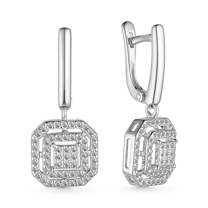 Серьги подвесные С.350-0220 золото