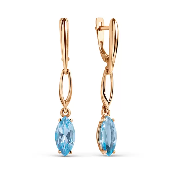 Серьги подвесные 005402-1310 золото