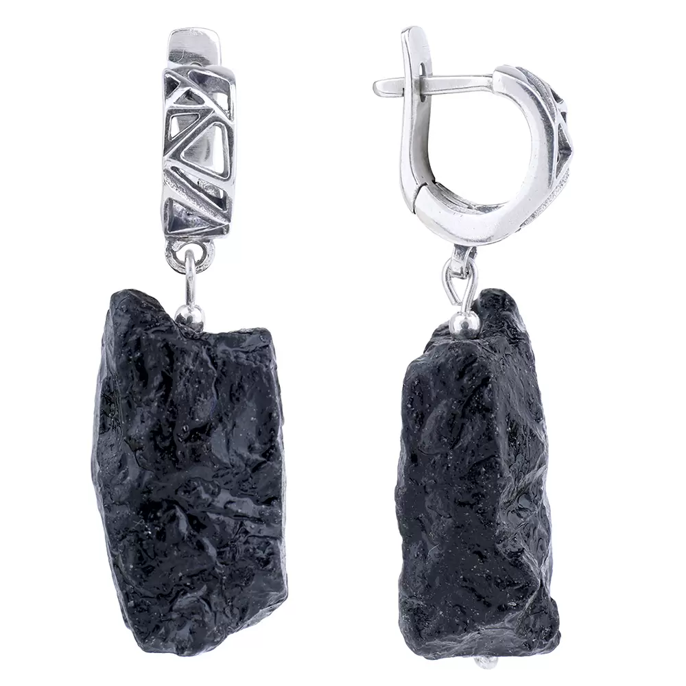 Серьги подвесные 4145с  серебро_0