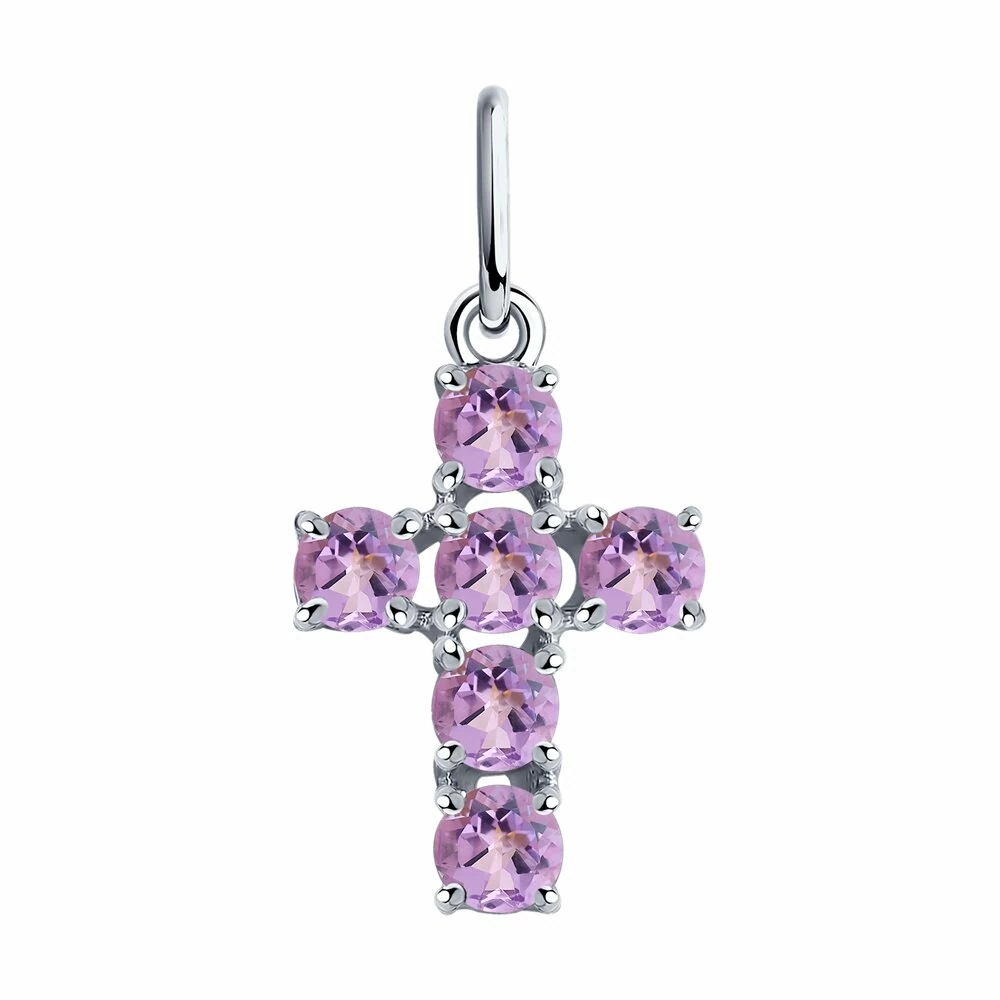 Крест декоративный 92030716 серебро_0