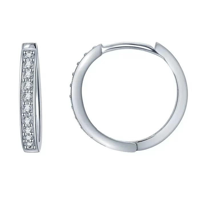 Серьги конго LLE590 серебро Дорожка