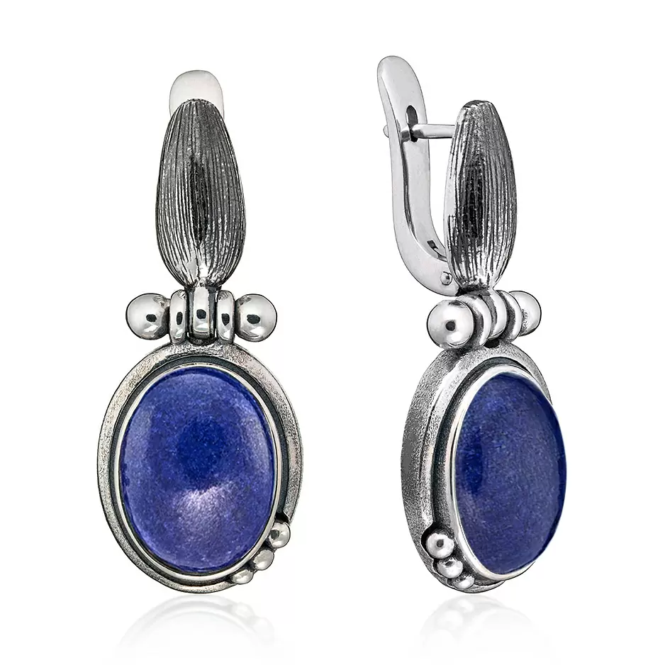 Серьги подвесные ER041548LAP-COV-M серебро