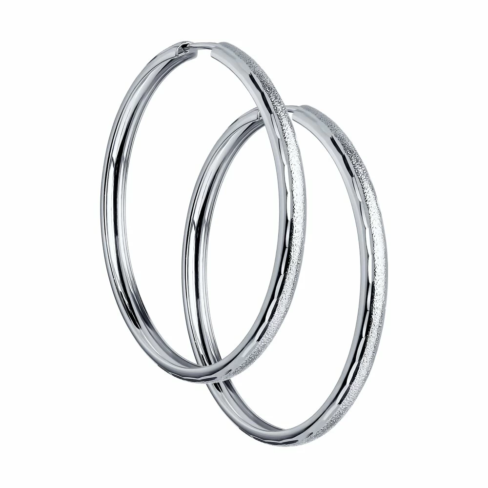 Серьги конго 94140068 серебро