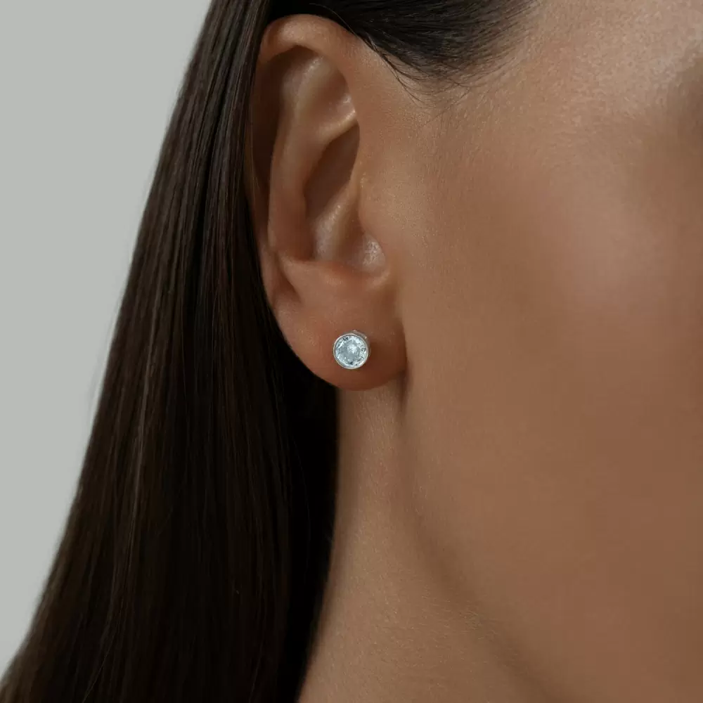 Серьги пусеты 94021745 серебро