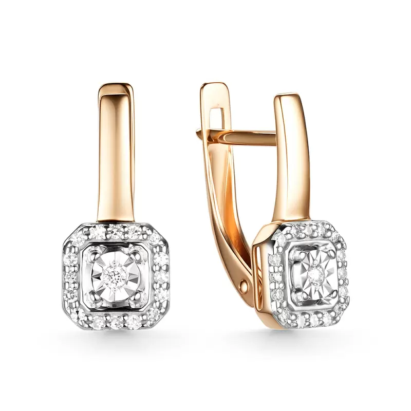 Серьги С.1083-0120 золото