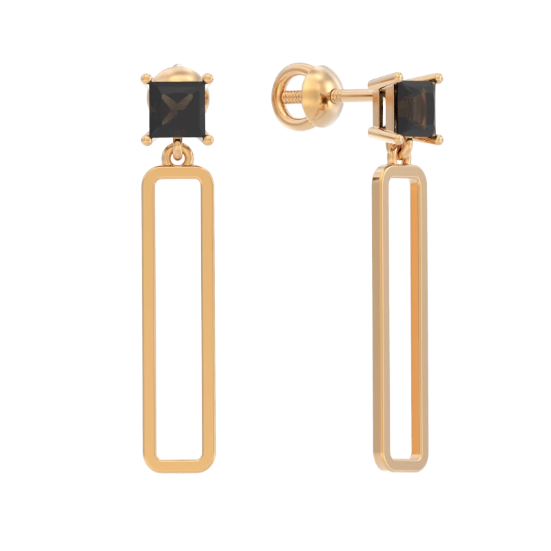 Серьги подвесные 1043802-11220-R золото
