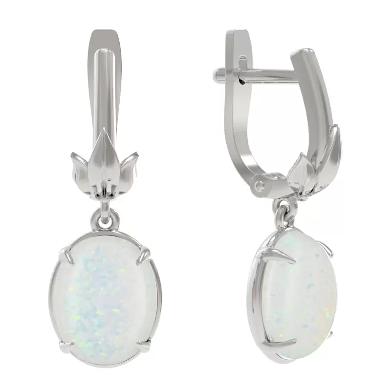 Серьги подвесные 1035862-01210-O серебро