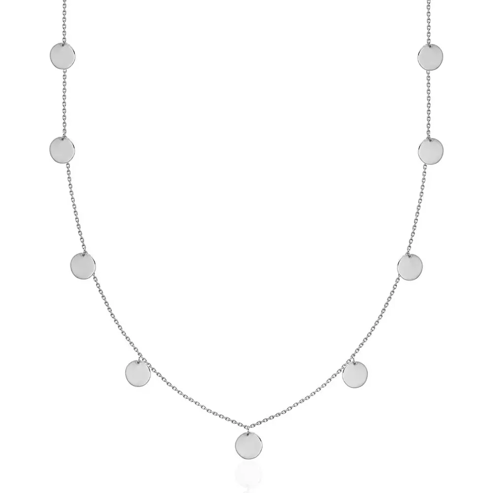 Колье N00062r серебро Гирлянда