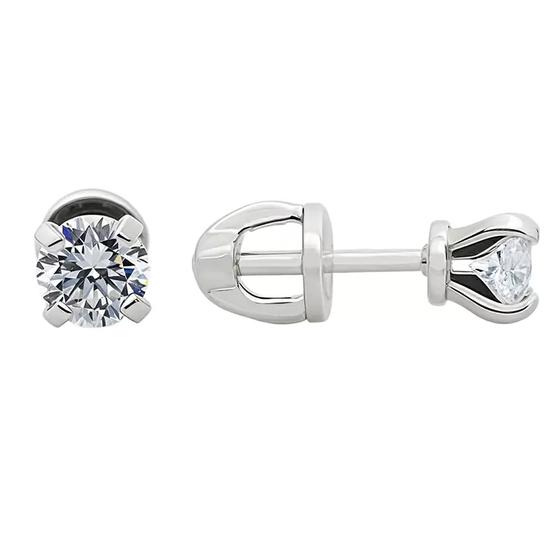 Серьги пусеты 4КР226Ж серебро