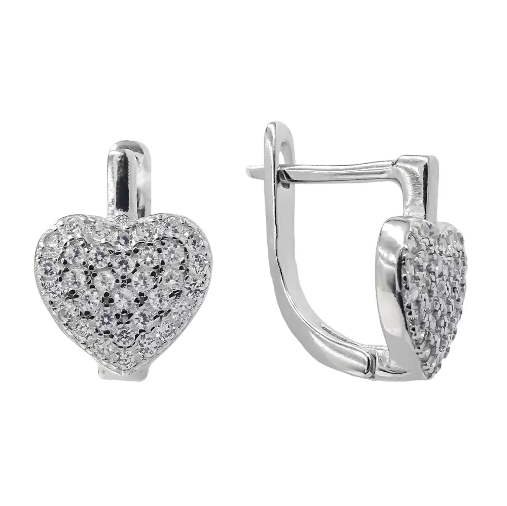 Серьги С002400 серебро Сердце