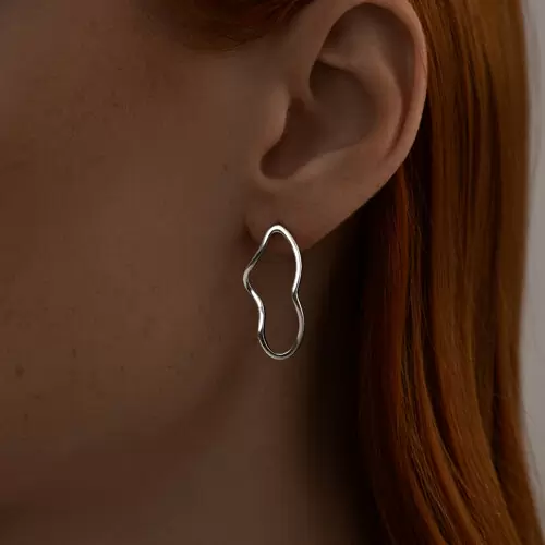 Серьги подвесные 94025899 серебро