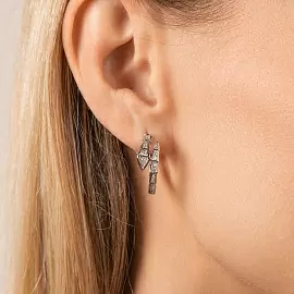 Серьги 202500041 ювелирный сплав Булгари Змея_1