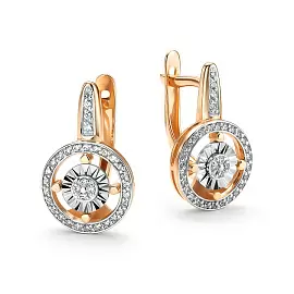 Серьги 26248-100 золото Круг_0