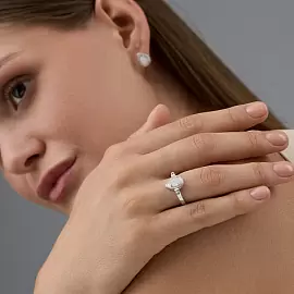 Кольцо один камень 01-4405.00РК-00 серебро_1