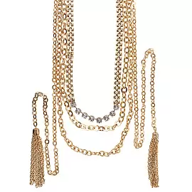 Колье многоярусное 002.05.00595 ювелирный сплав_0